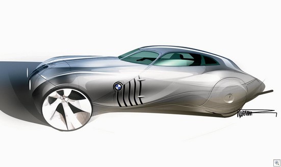 Bmw Concept Coupe Mille Miglia 2006 sketch lg